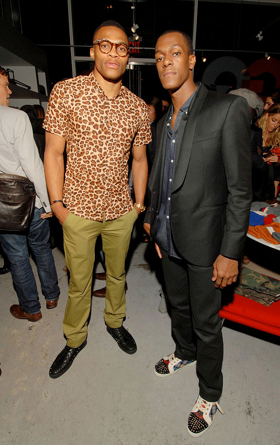 Rajon Rondo Russell Westbrook Fashion Week