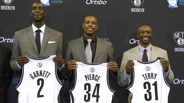 Brooklyn Nets introduce Kevin Garnett, Paul Pierce and Jason Terry